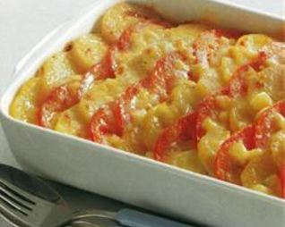 Запеканка из картофеля с помидорами