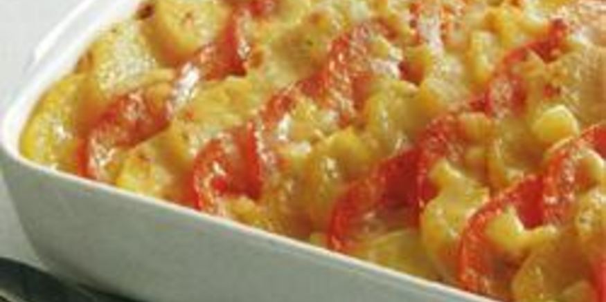 Рецепт запеканки из картофеля с помидорами