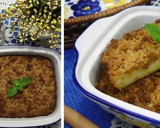 Запеканка из кекса с творогом