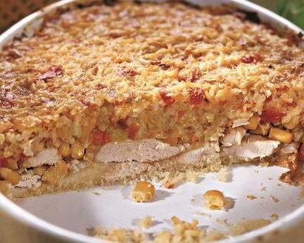 Запеканка из курицы с кукурузой