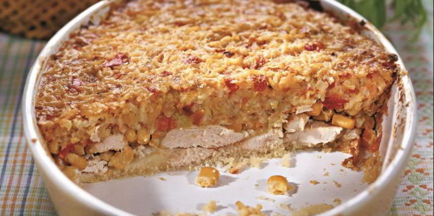 Рецепт запеканки из курицы с кукурузой