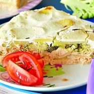 Рецепт Запеканки из лосося с овощами