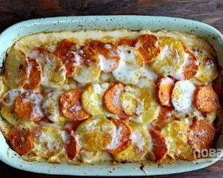 Запеканка картофельная с тыквой