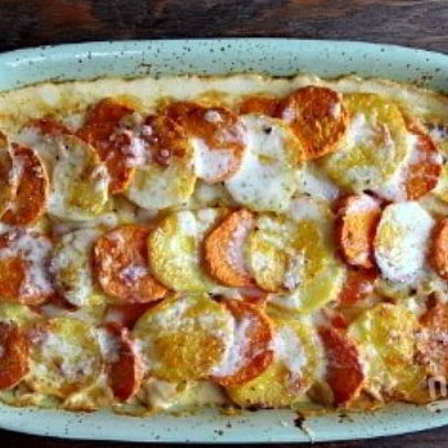 Запеканка картофельная с тыквой