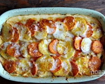 Запеканка картофельная с тыквой