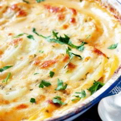 Запеканка с картофелем и помидорами