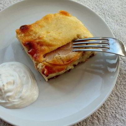 Запеканка с яблоками