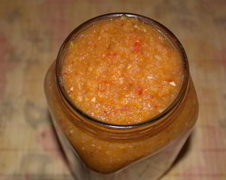 Аджика из кабачка и ябок