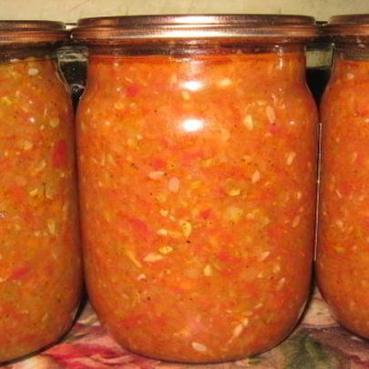 Аджика из кабачков с яблоками