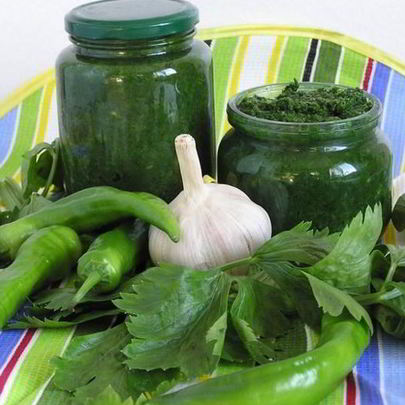 Аджика из петрушки на зиму