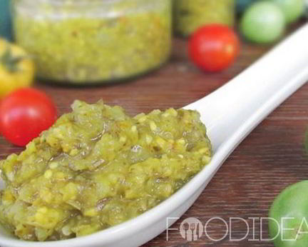 Аджика из зеленых помидоров