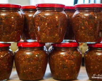 Аджика Кавказская на зиму