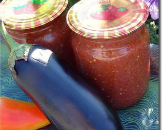 Аджика с баклажанами