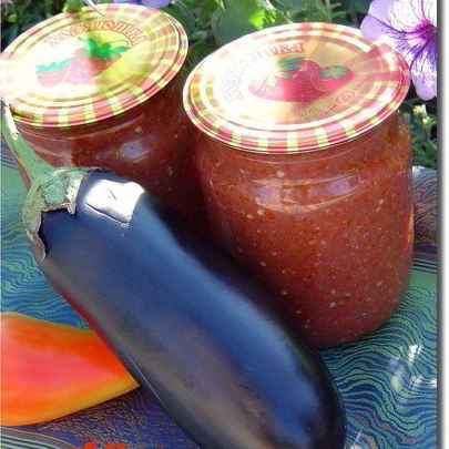 Аджика с баклажанами