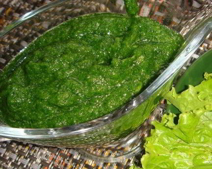 Аджика с кинзой