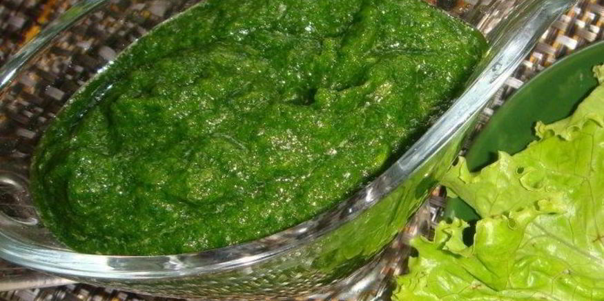 Рецепт аджики с кинзой