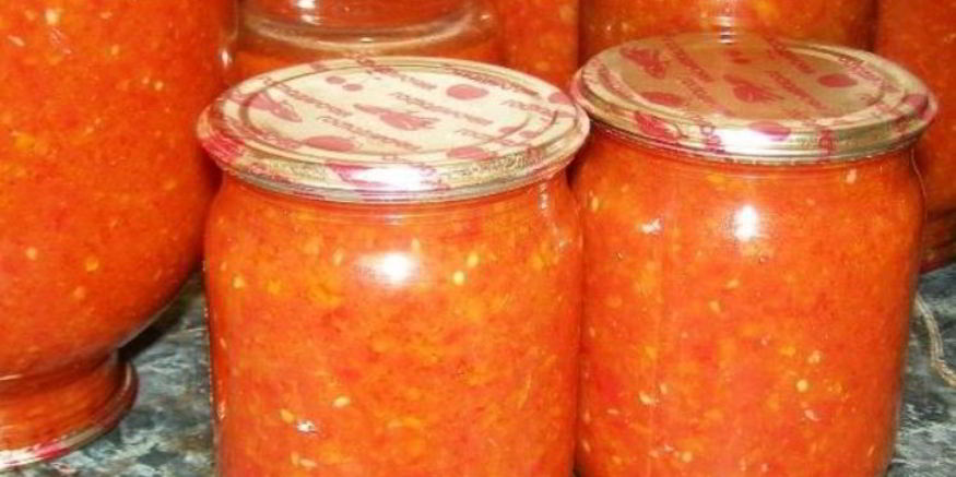 Рецепт аджики с яблоками и помидорами