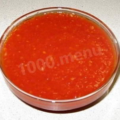 Аджика со сладким перцем яблоками и чесноком