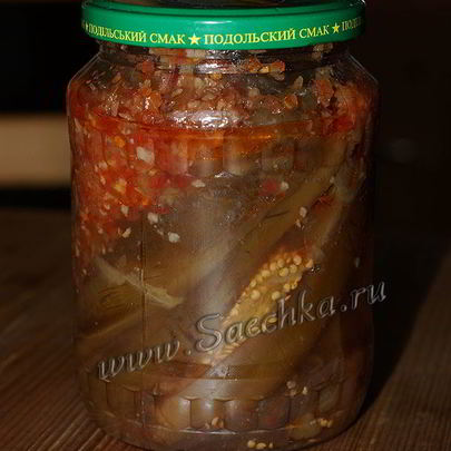 Баклажаны в аджике на зиму