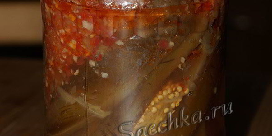 Рецепт баклажанов в аджике на зиму