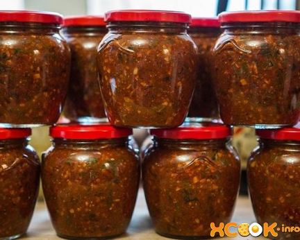 Кавказская аджика на зиму