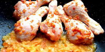 куриные ножки в домашней аджике