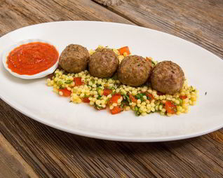 Митболы с птитимом и домашней аджикой