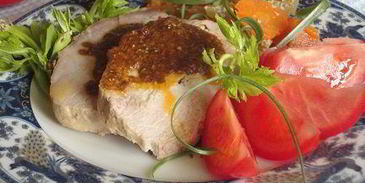 мясная трапеза с аджикой