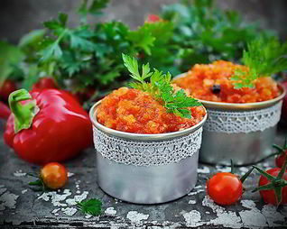 Овощная аджика с перцем и кабачками