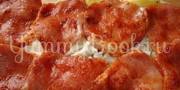 свинина в аджике с картошкой