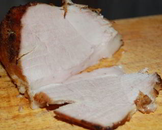 Свиной окорок варено-печеный в аджике