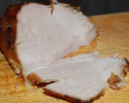 Свиной окорок варено-печеный в аджике