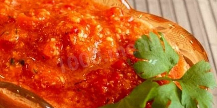 Рецепт зеленых помидоров в аджике