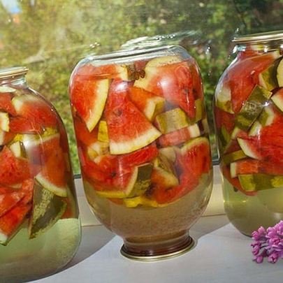 Арбузы в 3 литровых банках на зиму