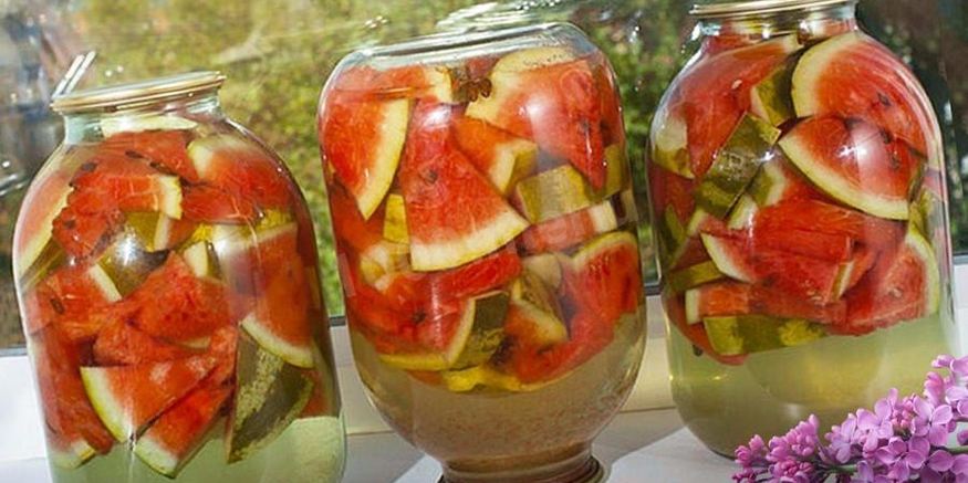 Рецепт арбузов в 3 литровых банках на зиму