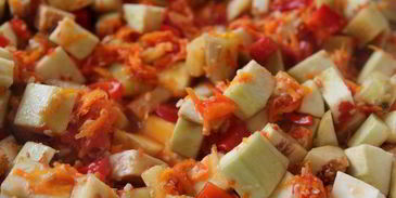 баклажаны с фасолью