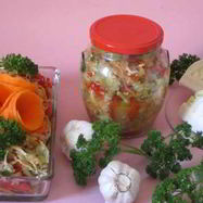 Рецепт Баклажанов с капустой на зиму