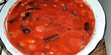 баклажаны в томатном соке на зиму