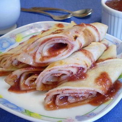 Блинчики с джемом