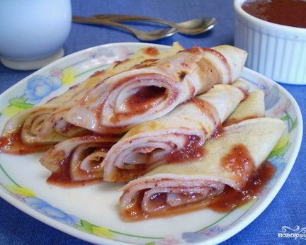 Блинчики с джемом