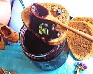 Черничный джем из духовки