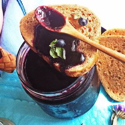 Черничный джем из духовки