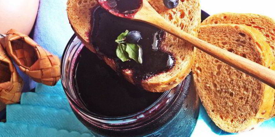 Рецепт черничного джема из духовки