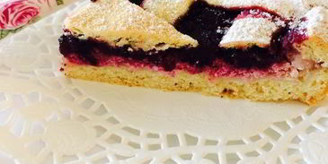 кростата с творогом и джемом