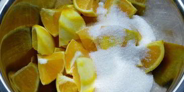 янтарный джем из апельсинов и лимонов