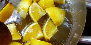 янтарный джем из апельсинов и лимонов