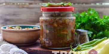 фасоль с грибами на зиму