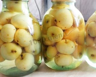 Антоновка на зиму компотом