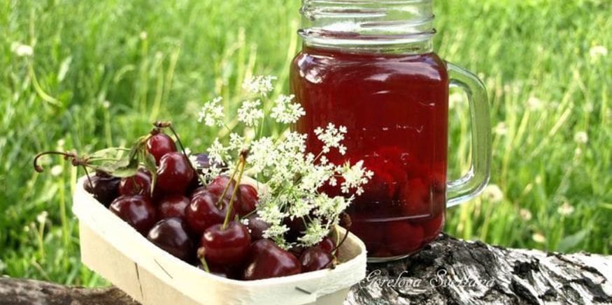 Рецепт черешнева-вишневого компот