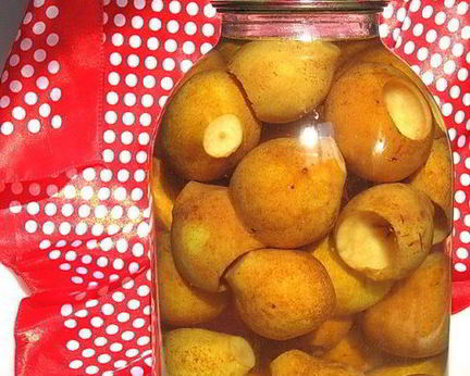 Грушевый компот с корицей